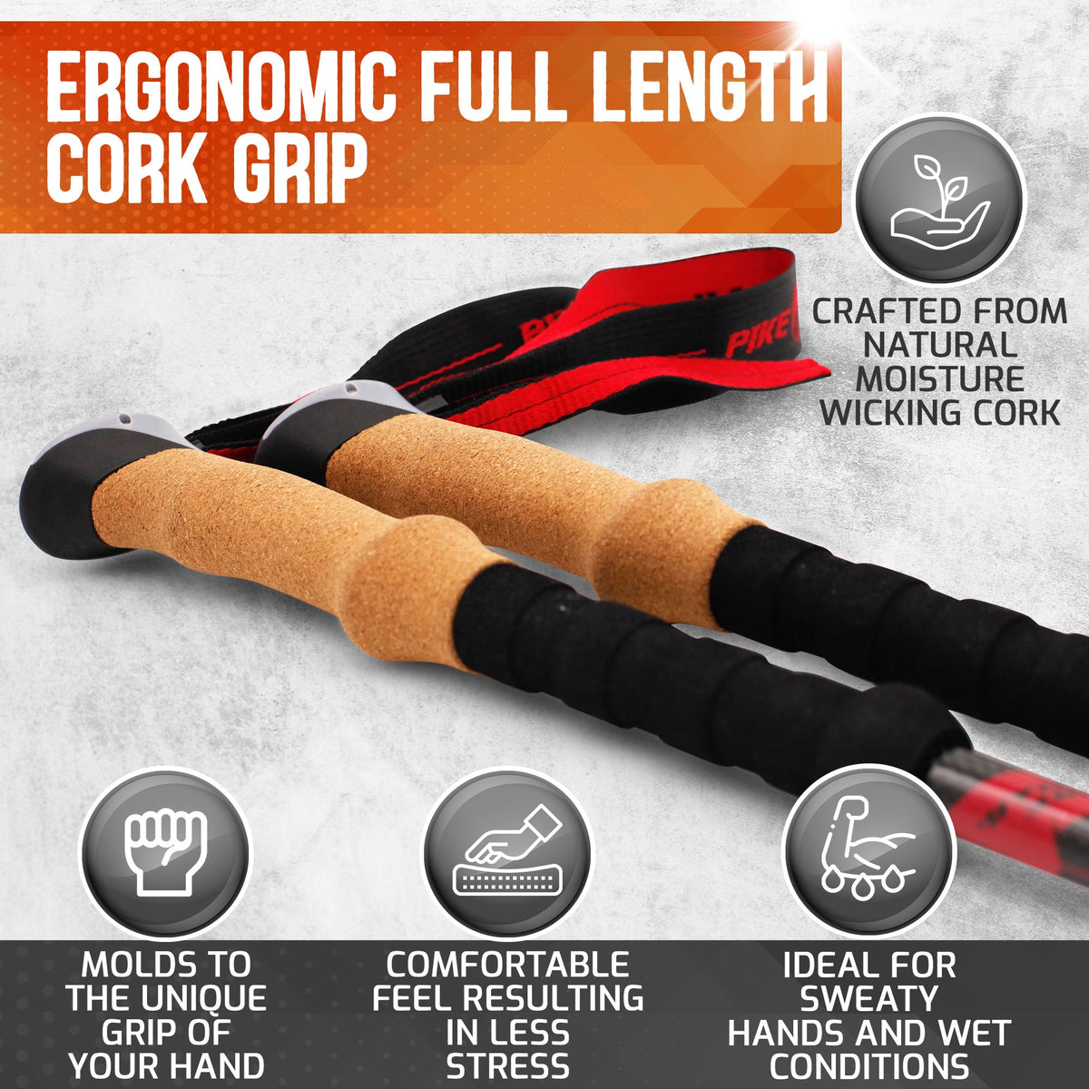 Pike Trail Carbon Fiber Trekking Poles