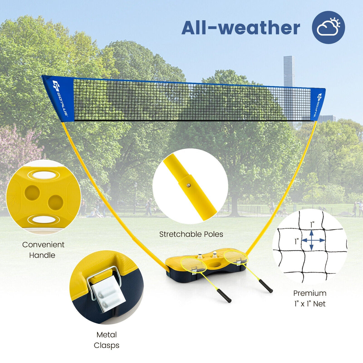 Portable Badminton Set