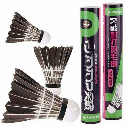 12-Pack Badminton Shuttlecocks