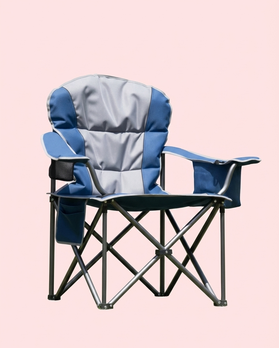 500-Lb Heavy-Duty Folding Camping Chair