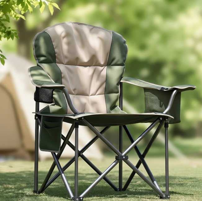 500-Lb Heavy-Duty Folding Camping Chair