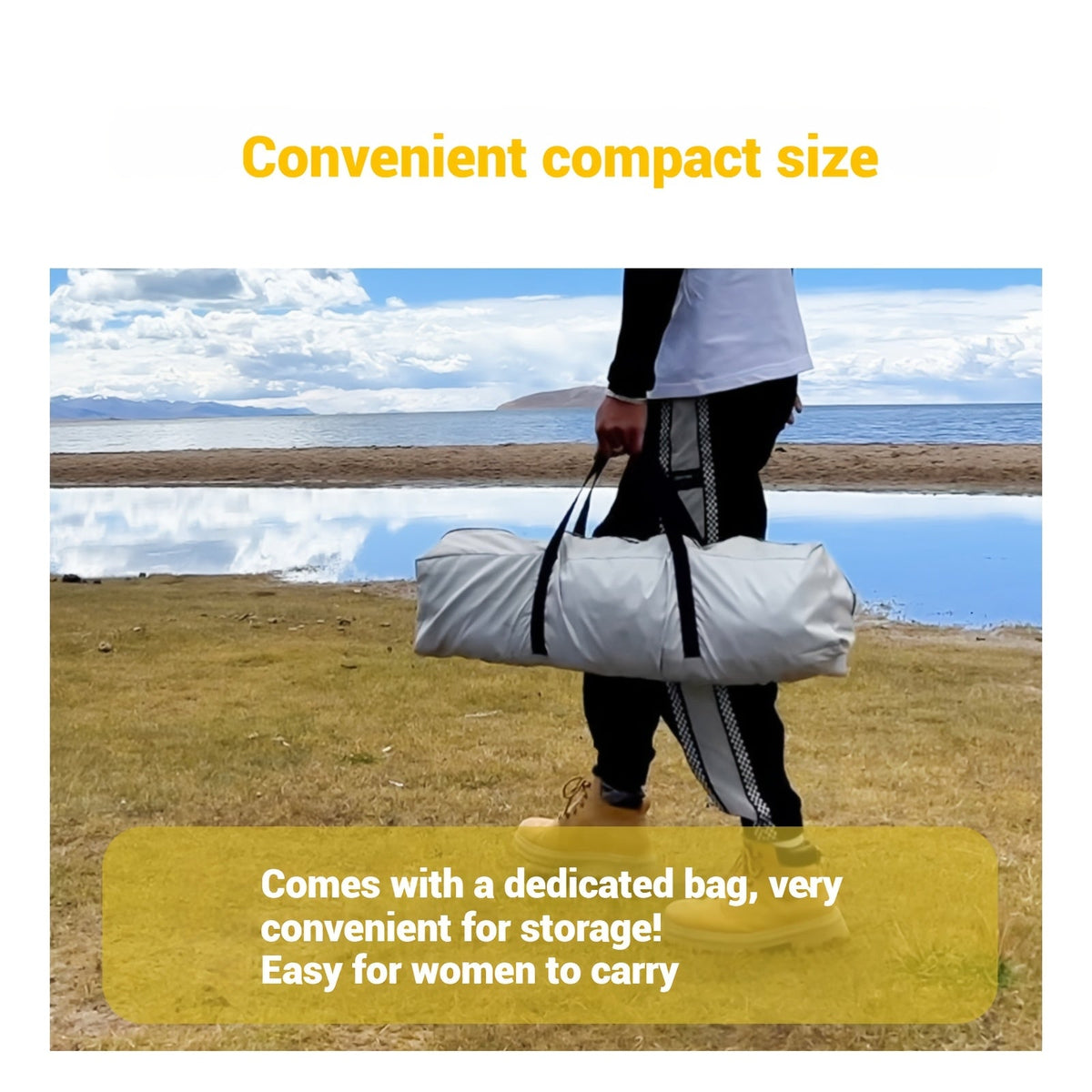 3-4 Person Instant Pop Up Camping Tent Waterproof Quick Setup Outdoor Portable