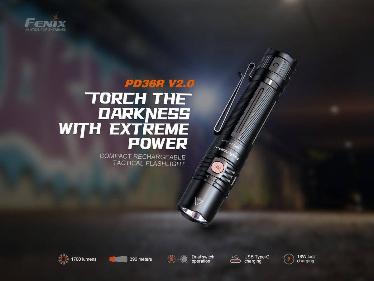 Fenix PD36R V2 Rechargeable Flashlight