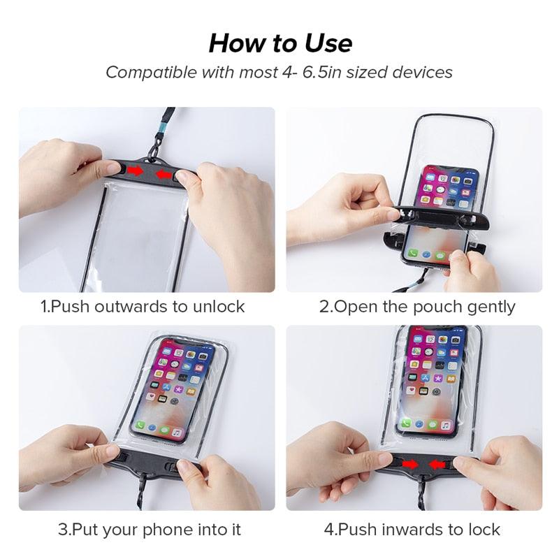Fluorescent Waterproof Phone Pouch