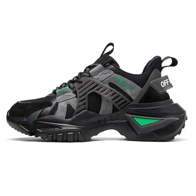 Mens Strong Casual Fashion Chunky Sneakers Height Increasing Spring Thick Sole Footwear Fashion High Quality Sneakers Slip on Walking Shoes High Top Casual Shoes For Men