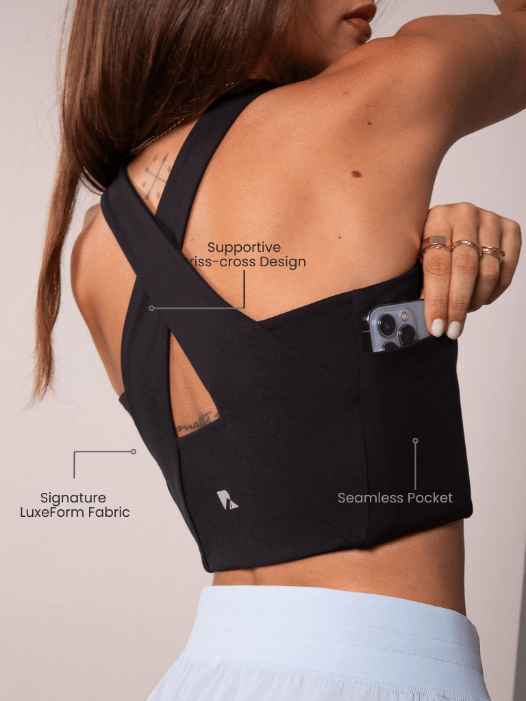 LuxeForm Criss-Cross Workout Tank Top